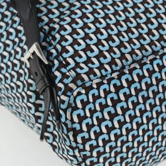 PRADA Backpack Nylon Light Blue Silver Auth 158915SAM main image 14